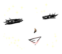 MANGA facial sticker (KAORUKO) sticker #1030316