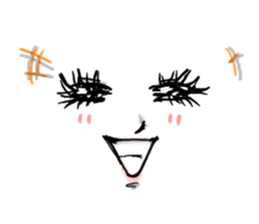 MANGA facial sticker (KAORUKO) sticker #1030318