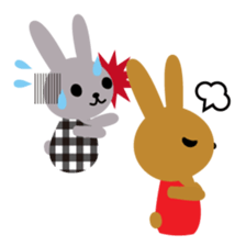 oshare usagi sticker #1030775