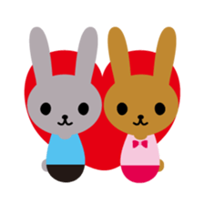 oshare usagi sticker #1030794