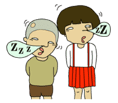 Japanese sister and brother sticker #1030955