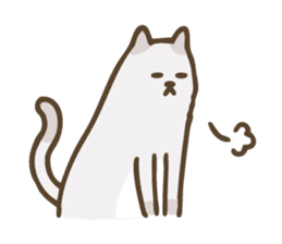 Wordless Cat! sticker #1031536