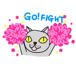 Asian Cat sticker #1031865