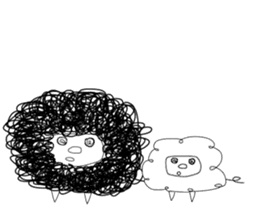 Black sheep and White sheep sticker #1031915