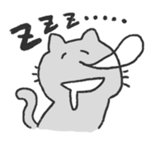 very very sleepy cat sticker #1031957