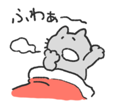 very very sleepy cat sticker #1031958