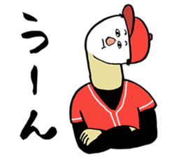 Face powder baseball sticker #1032773