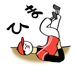 Face powder baseball sticker #1032780