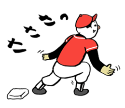 Face powder baseball sticker #1032783