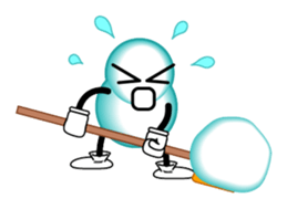 Snowman Sticker sticker #1032950