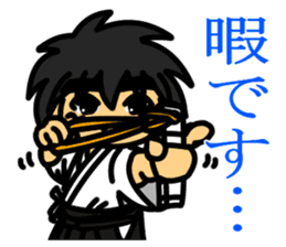 Japanese archery boy sticker #1033005