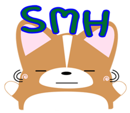 INARIKEN -corgi-Text Slang ver. sticker #1033324
