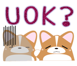 INARIKEN -corgi-Text Slang ver. sticker #1033341