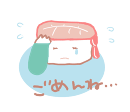 I love sushi  in case of CRABGIRL sticker #1034445