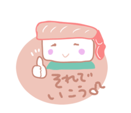 I love sushi  in case of CRABGIRL sticker #1034453