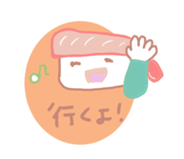 I love sushi  in case of CRABGIRL sticker #1034455