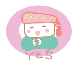 I love sushi  in case of CRABGIRL sticker #1034461