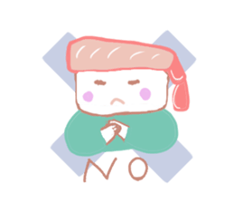 I love sushi  in case of CRABGIRL sticker #1034462