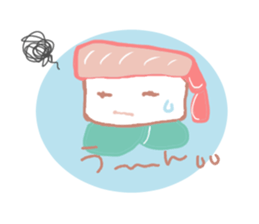 I love sushi  in case of CRABGIRL sticker #1034463
