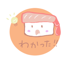 I love sushi  in case of CRABGIRL sticker #1034465