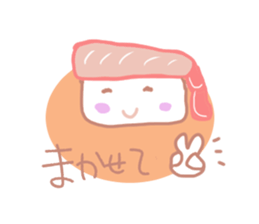I love sushi  in case of CRABGIRL sticker #1034467