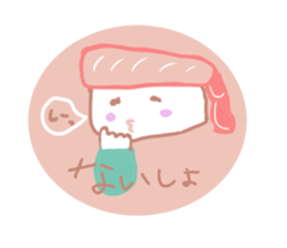 I love sushi  in case of CRABGIRL sticker #1034470