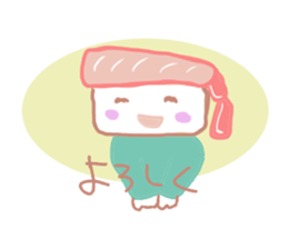 I love sushi  in case of CRABGIRL sticker #1034476