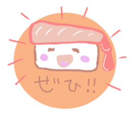 I love sushi  in case of CRABGIRL sticker #1034478