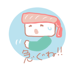 I love sushi  in case of CRABGIRL sticker #1034480
