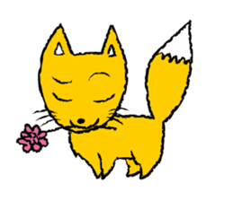 Fox girl & Raccoon dog girl sticker #1034770