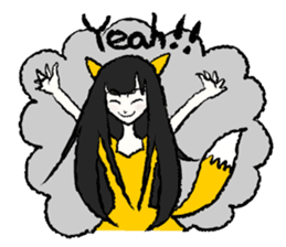Fox girl & Raccoon dog girl sticker #1034778