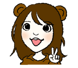 Fox girl & Raccoon dog girl sticker #1034782