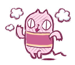 Yarn cat Mi-yarn sticker #1034888