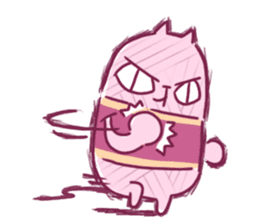 Yarn cat Mi-yarn sticker #1034895