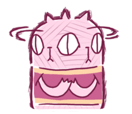 Yarn cat Mi-yarn sticker #1034903