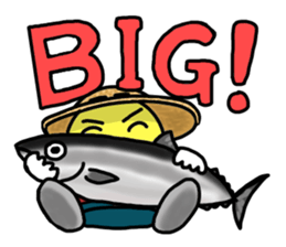 STICKER OF FISHING BOY sticker #1035047