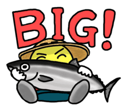 STICKER OF FISHING BOY sticker #1035047
