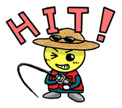 STICKER OF FISHING BOY sticker #1035049
