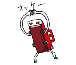 Red Car sticker #1035765