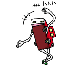 Red Car sticker #1035772