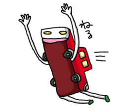 Red Car sticker #1035782