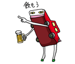 Red Car sticker #1035786