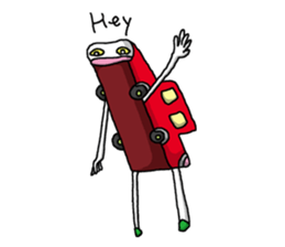 Red Car sticker #1035797