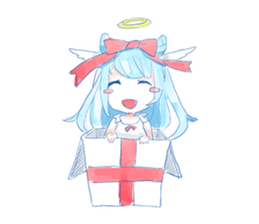 Pillow and cat Yumeko. sticker #1036283