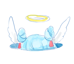 Pillow and cat Yumeko. sticker #1036288