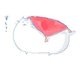 Pillow and cat Yumeko. sticker #1036291
