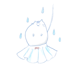 Pillow and cat Yumeko. sticker #1036294