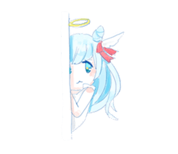 Pillow and cat Yumeko. sticker #1036302