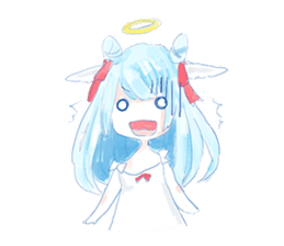 Pillow and cat Yumeko. sticker #1036305