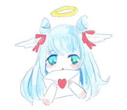 Pillow and cat Yumeko. sticker #1036306